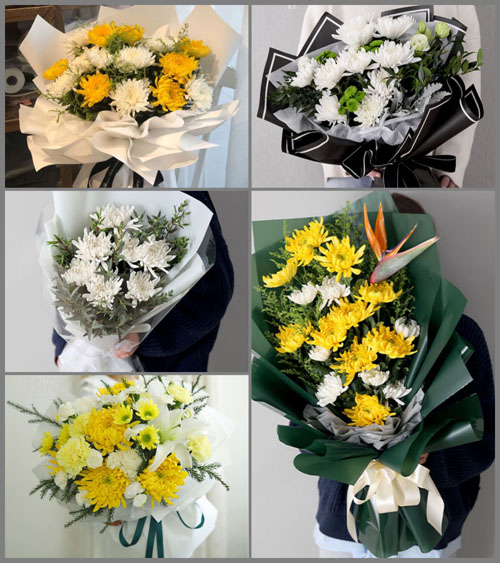 河南新乡卫辉市柳庄乡白事花束代送